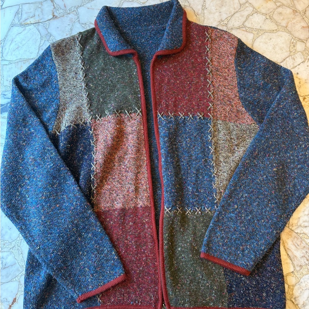 Patchwork Multicolor Men's Sweater